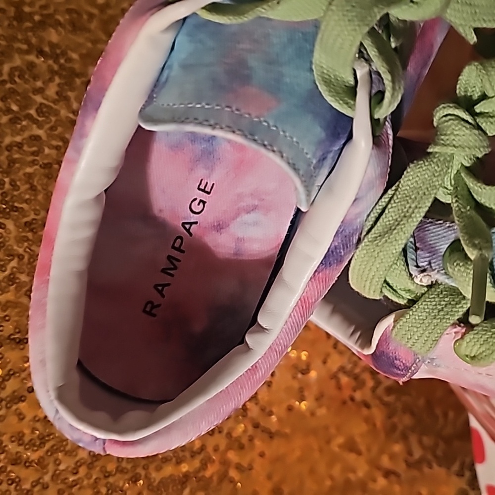 Y sz 9 M RAMPAGE Holly Tie-Dye Low Top Sneakers - Tennis Shoes - Picture 7 of 9